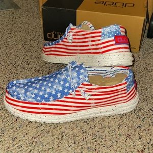 Bnwt Hey Dude Stars N Stripes Mens Size 